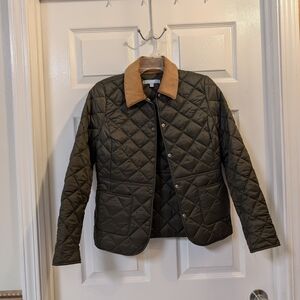 ANTONIO MELANI Quilted Jacket with Tan Collar